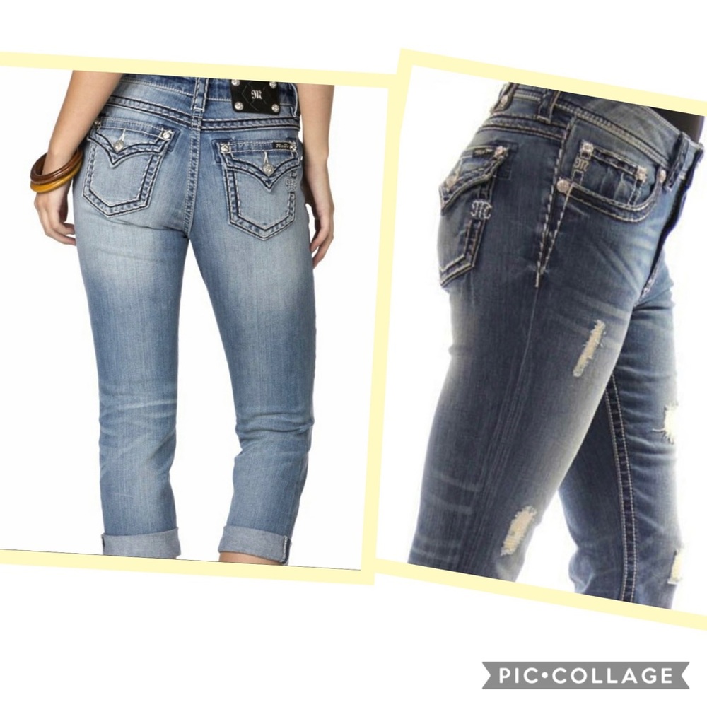 MISS ME Crystal flap Pocket BOYFRIEND CAPRI 27